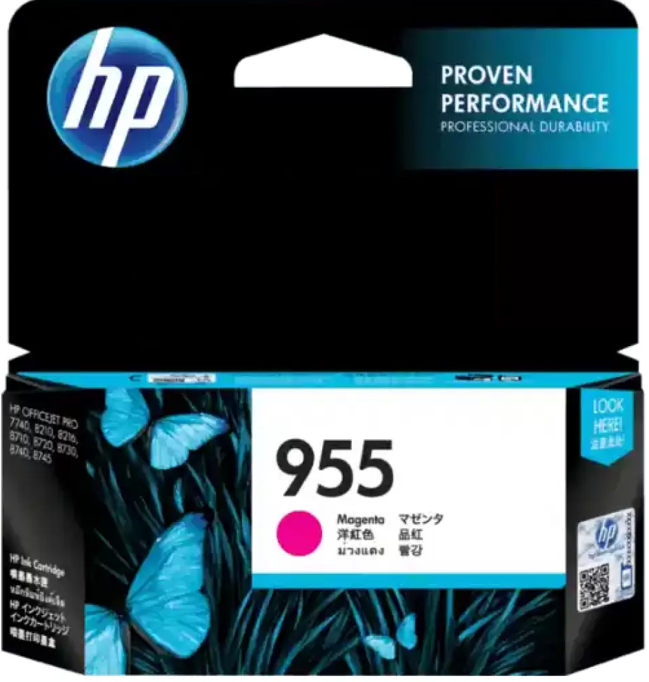 Genuine HP 955 Magenta Ink Cartridge L0S54AA - 700 Print Yield