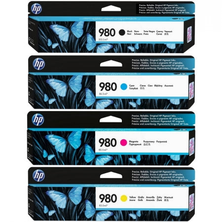 Genuine 4 Pack HP 980 Ink Cartridges D8J1-D8J09A [1BK,1C,1M,1Y]