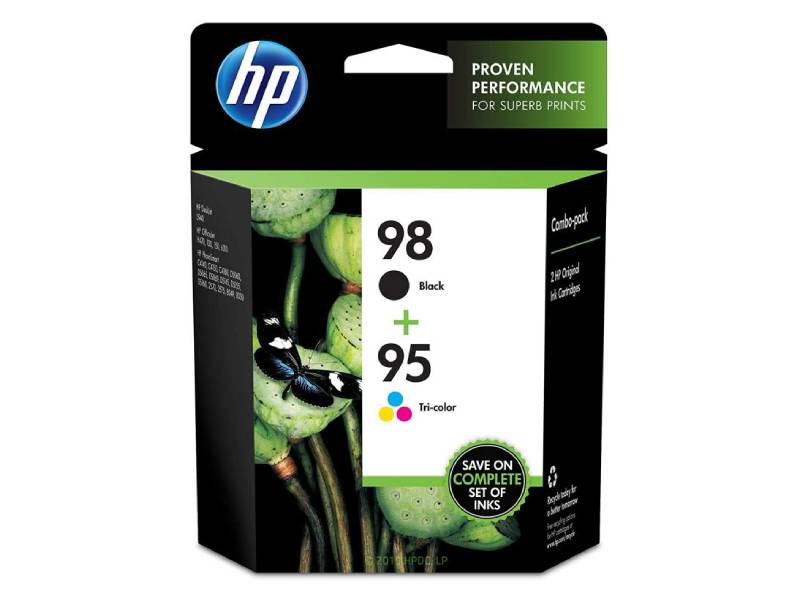 Genuine 2 Pack HP 98 95 C8766WA-C9364WA Ink Cartridges [1BK,1C]