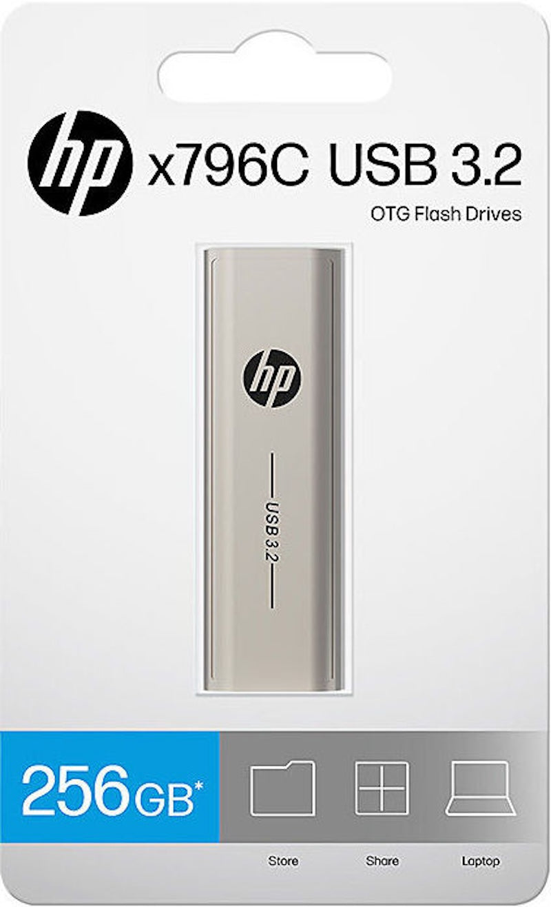 HP x796w USB Flash Drive 128GB - USB 3.1 Memory Stick HPFD796L-128