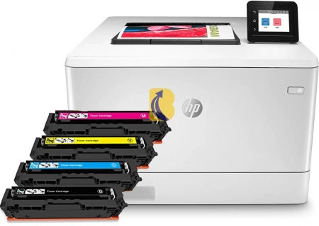 HP Color LaserJet Pro M454dw A4 Colour Laser Printer + Compatible Toners Bundle