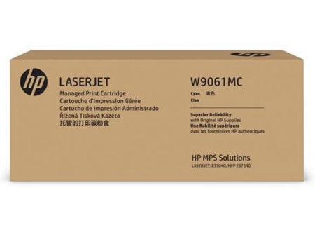 Genuine HP W9061MC Cyan Toner Cartridge 12,500 Pages For HP E57540c E57540dn E55040dn
