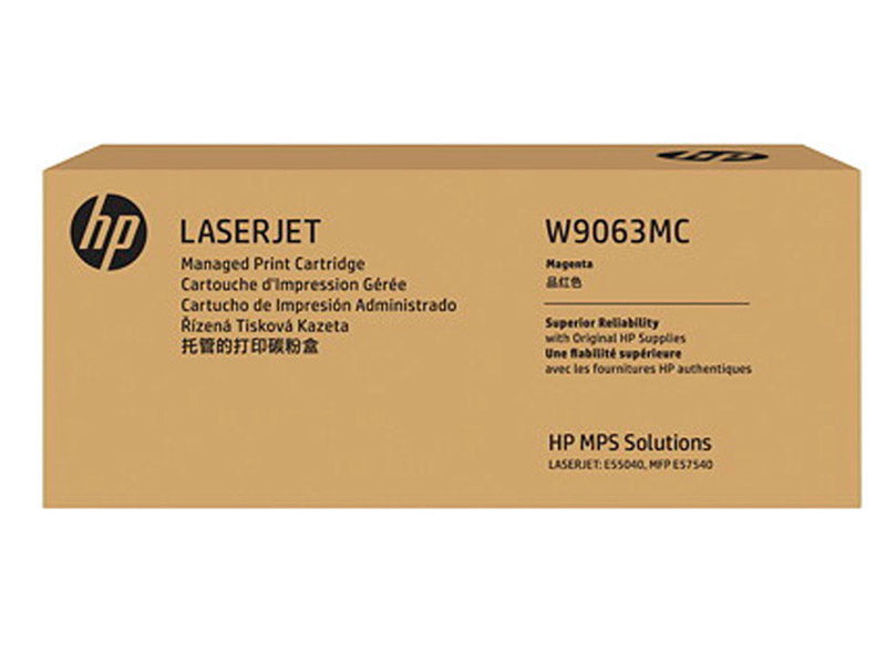 Genuine HP W9063MC Magenta Toner Cartridge 12,500 Pages HP E57540dn E57540c E55040dn