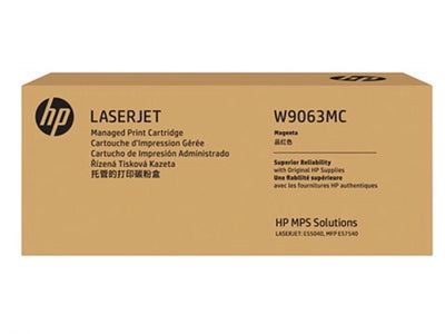 Genuine HP W9063MC Magenta Toner Cartridge 12,500 Pages HP E57540dn E57540c E55040dn