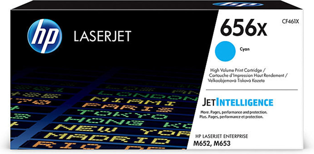 Genuine HP 656X Cyan Toner CF461X 22,000 Print