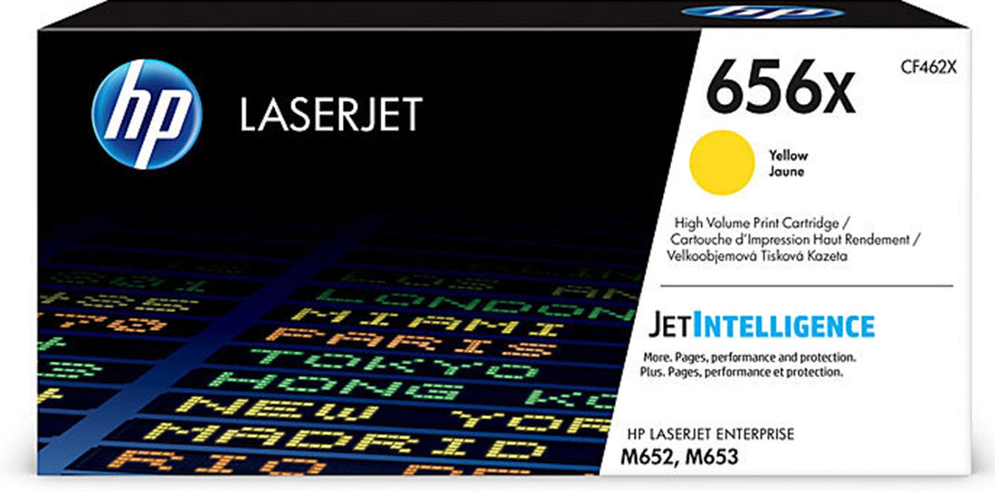 Genuine HP 656X Yellow Toner CF462X 22,000 Print