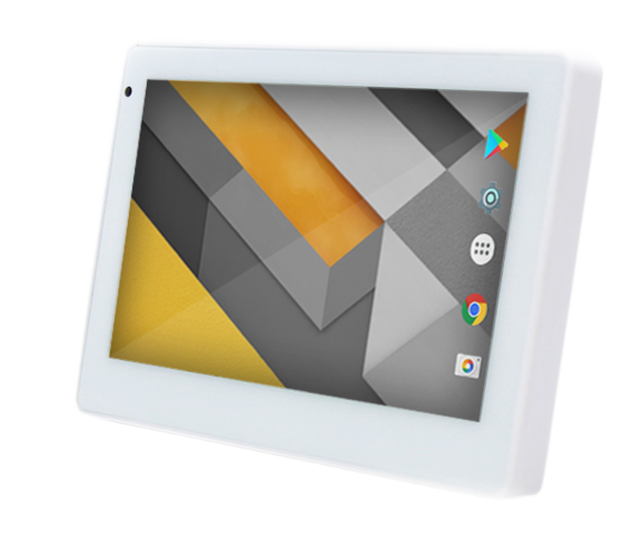 ARKIN TOUCH 7" POE UNIVERSAL TOUCH SCREEN WTH WALL MOUNT WHITE