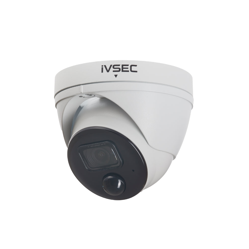 IVSEC TURRET IP CAMERA  8MP  SONY SENSOR  3.6MM LENS  POE  IP66  30M IR  PIR  IV