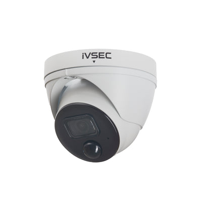 IVSEC TURRET IP CAMERA  8MP  SONY SENSOR  3.6MM LENS  POE  IP66  30M IR  PIR  IV