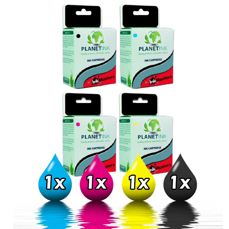 Compatible 4 Pack Brother Cartridges 1C,1Y,1M,1BK (LC135XL)