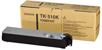 Kyocera TK510K Black Genuine Toner Cartridge 8,000 Prints