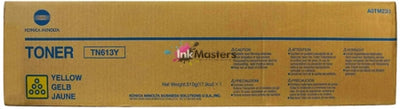 Konica Minolta TN613Y Yellow Toner - 27,000 prints - (A0TM250) (Genuine)