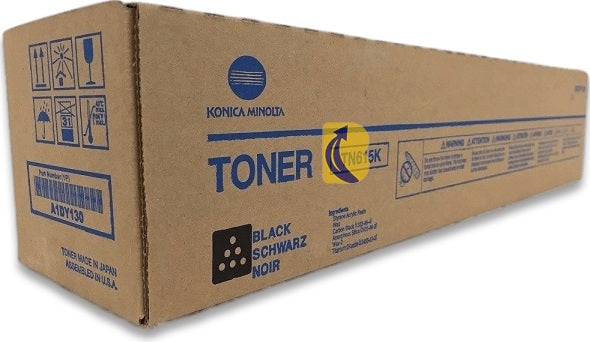 Genuine Konica Minolta TN615K Black Toner Cartridge A1DY150 91,000 Prints