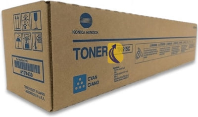 Genuine Konica Minolta TN615C Cyan Toner Cartridge A1DY450 75,000 Prints