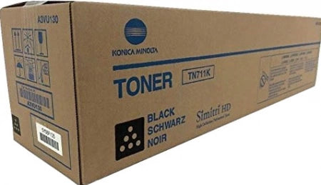 Konica Minolta TN711K Genuine Black Toner Cartridge A3VU130 A3VU150 47000 Pages