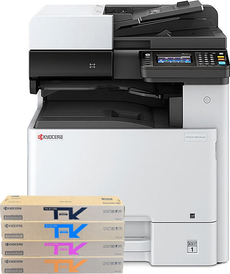 Kyocera M8124cidn A3 Colour Multifunction Printer with Bonus Free Set of Toner