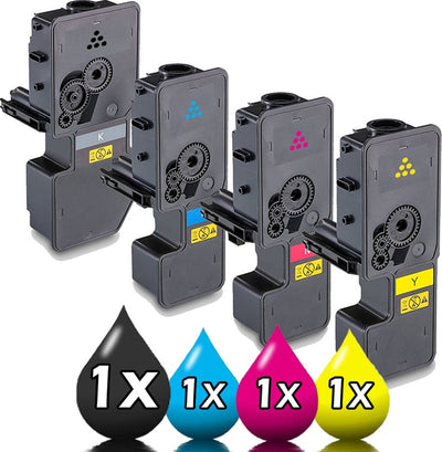 4 Pack Kyocera TK-5484 Compatible Toner Cartridge Value Pack [1BK, 1C, 1M, 1Y]