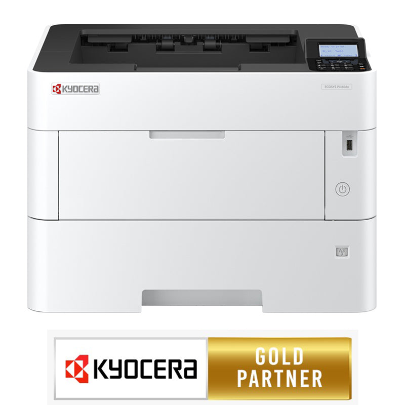 Kyocera P4140DN A3 Mono Laser Printer - Network - Duplex - 2 years warranty