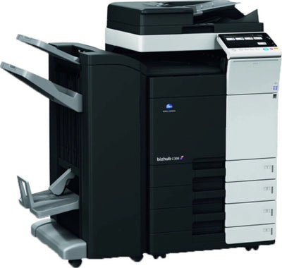 Konica Minolta Bizhub C308 A3 Color Laser Multifunction Printer with Booklet Maker (FoldingÂ andÂ Stapling) Refurbished