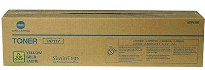 Konica Minolta A3VU230 / TN711Y Genuine Yellow Toner Cartridge 31.5K Print Yield