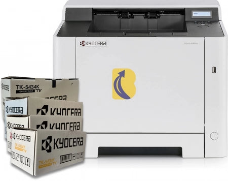 SALE! Kyocera ECOSYS PA2100CX Colour Laser Printer + TK-5434 CMYK Toner Bundle