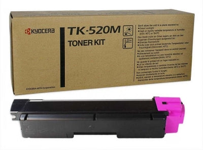 Kyocera TK520M Magenta Genuine Toner Cartridge 4,000 Prints