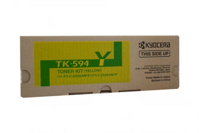 Genuine Kyocera TK594Y Yellow Toner Kit 5,000 Prints