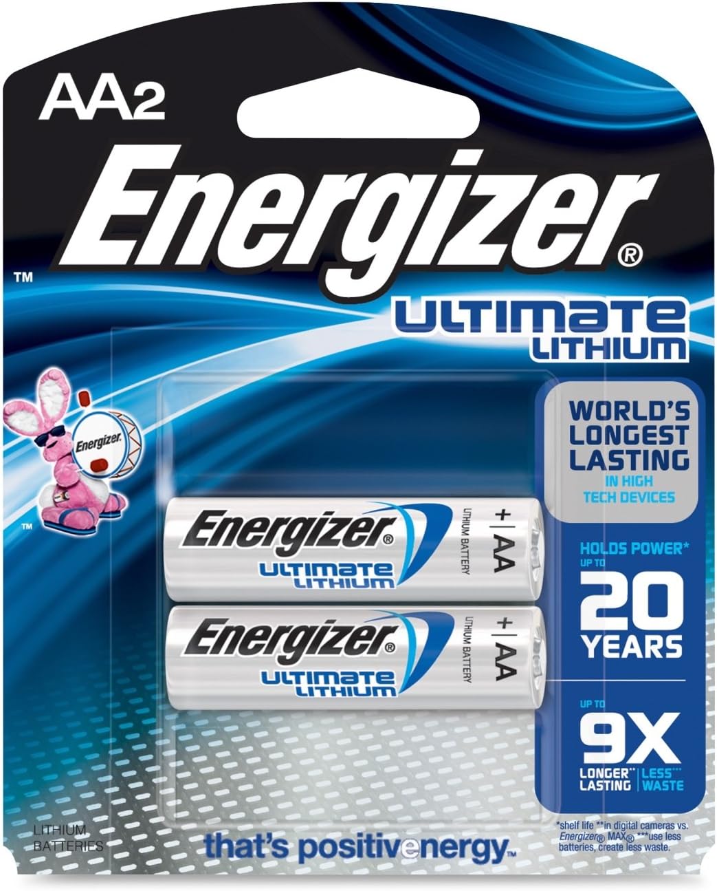 Energizer e2 AA Lithium 2-Pack L91BP2