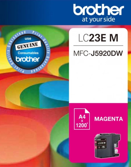 Brother LC23EM Magenta Genuine Ink Cartridge 1.2K Print Yield