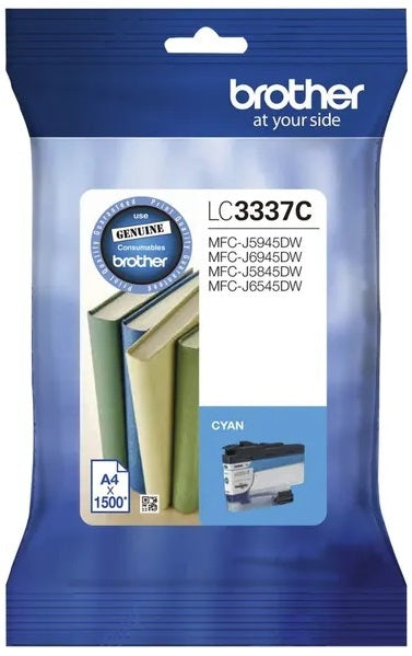Genuine Brother LC-3337C Cyan Ink Cartridge 1,500 Print