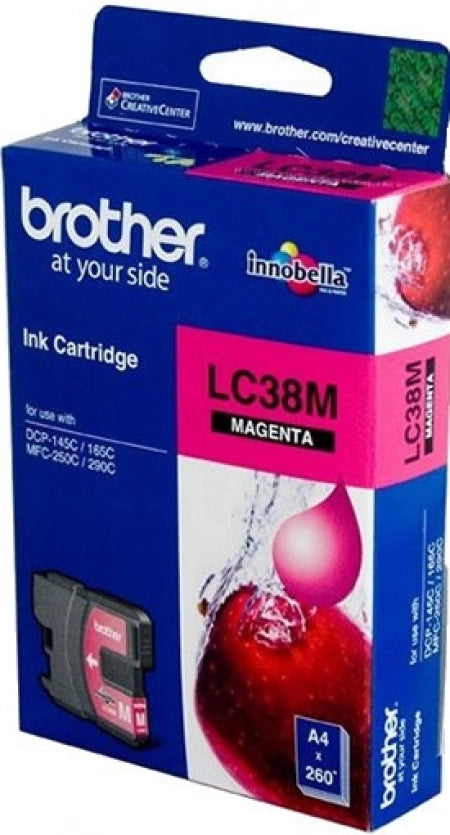 Brother LC38M Magenta Genuine Ink Cartridge 260 Prints