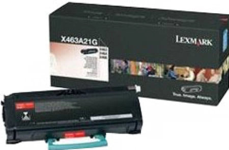 Lexmark X463A21G Black Genuine Toner Cartridge 3.5K Print Yield