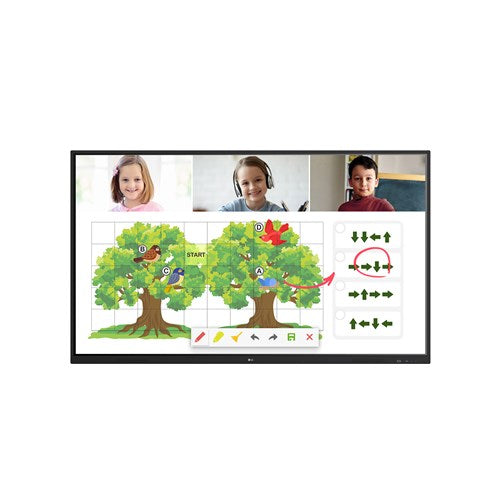 LG 65" 65TR3DJ 4K IPS 350CD/M2 1200:1 CONTRAST 20 POINT TOUCH ANDROID 8.0 INTERACTIVE PANE
