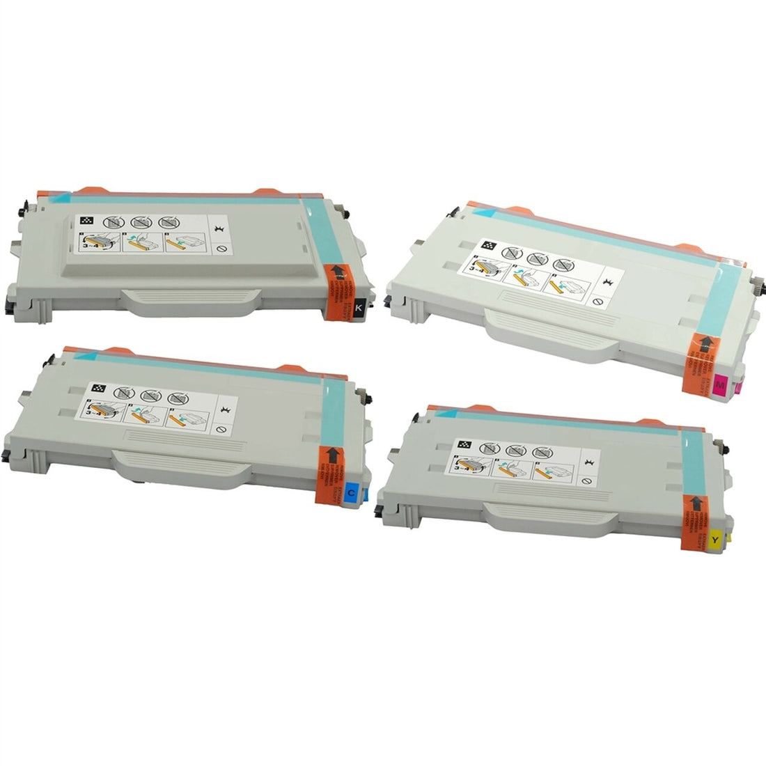 4 Pack Lexmark C510 20K0503 20K0500 20K0501 20K0502 Genuine Toner Cartridges [1BK, 1C, 1M, 1Y]