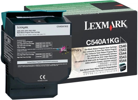 Lexmark C540A1KG Black Genuine Toner Cartridge 1,000 Yield