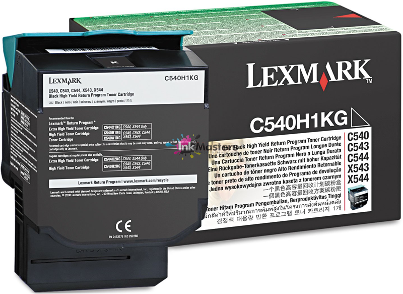 Genuine Lexmark C540H1KG Black Toner Cartridge 2.5K Print Yield