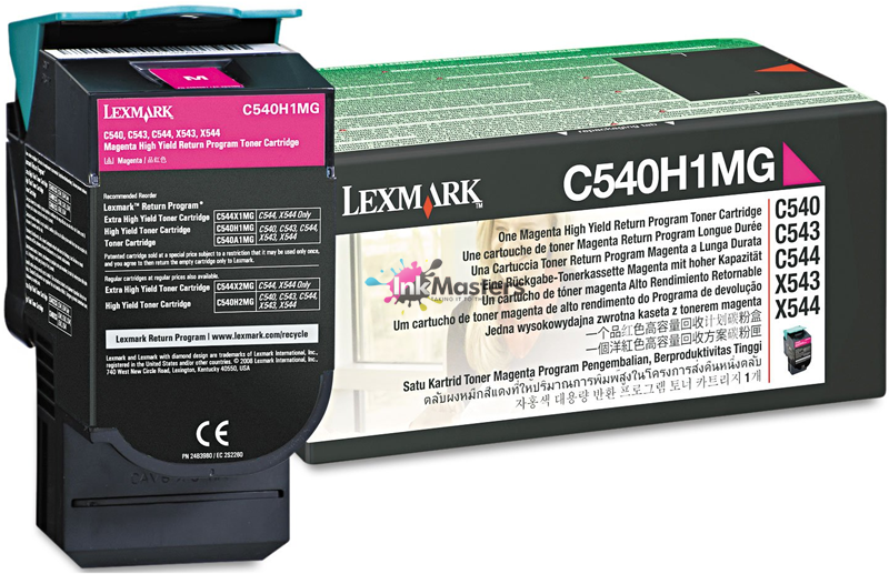 Genuine Lexmark C540H1MG Magenta Toner Cartridge 2K Print Yield