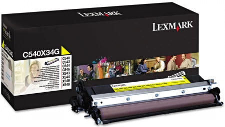 Genuine Lexmark C540X34G Yellow Developer Unit 30,000 Yield
