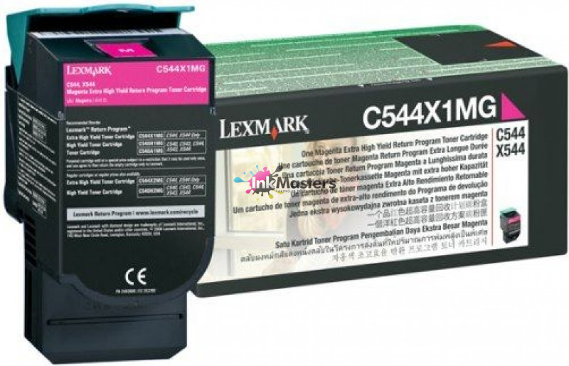 Genuine Lexmark C544X1MG Magenta Extra High Yield Toner Cartridge 4K Prrint Yield