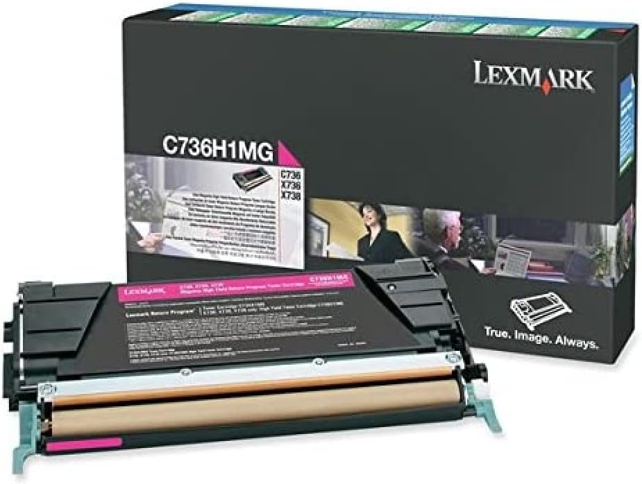 Genuine Lexmark C736H1MG Magenta High Yield Toner Cartridge 10K Print Yield