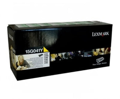Lexmark 15G041Y Yellow Toner Cartridge 6,000 Yield (Genuine)