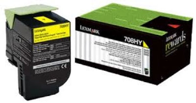 Genuine Lexmark 708XE 70C8XY0 Yellow Toner Cartridge 4K Print Yield