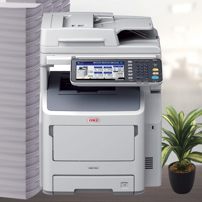 OKI MB760+ [49ppm] with built in Stapler