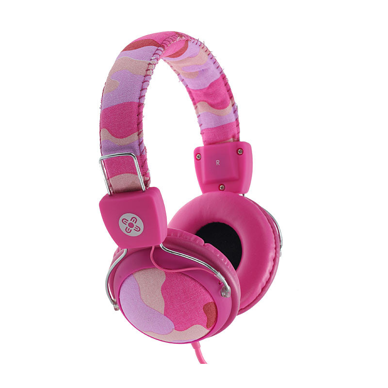 Moki Camo Headphones Pink