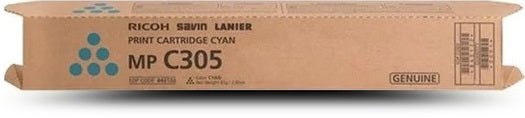 Genuine Ricoh Aficio MPC305 MP-C305SPF Cyan Toner Cartridge 841607 / 841611 4,000 Yield