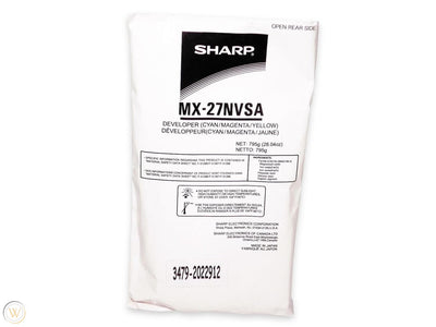 Sharp MX27NVSA Tri-Color CMY Genuine Developer Kit 60K Page