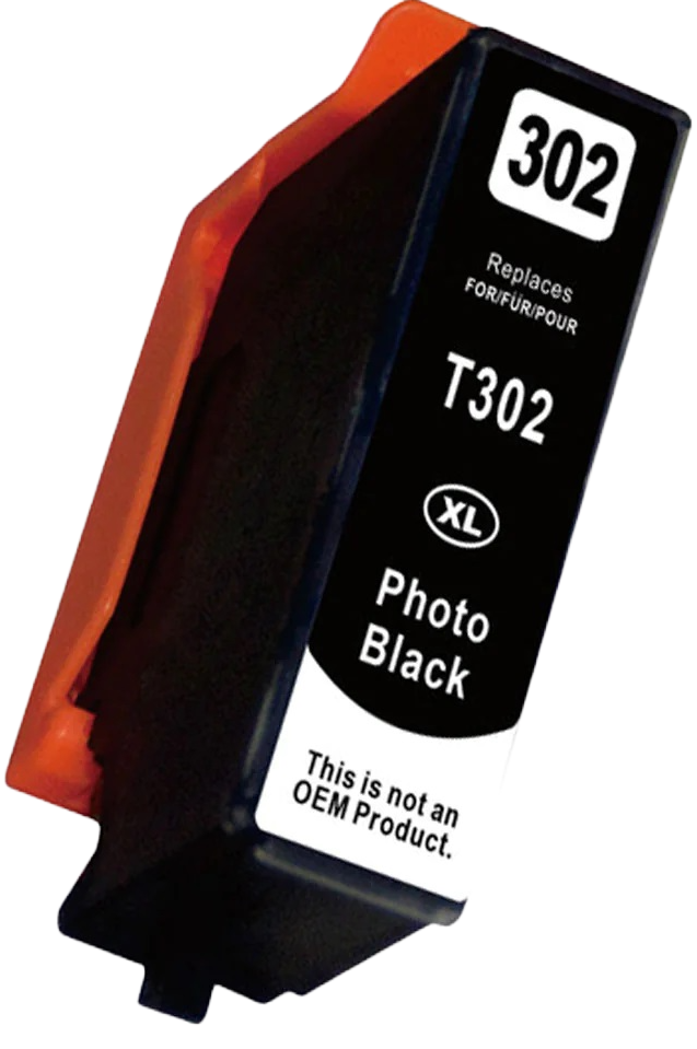 Compatible Epson 302XL Photo Black Ink Cartridge 550 Print