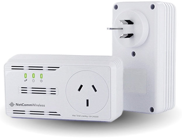 NetComm NP505F 500Mbps PowerLine Adapter AV500 passthru network same as DLINK USED