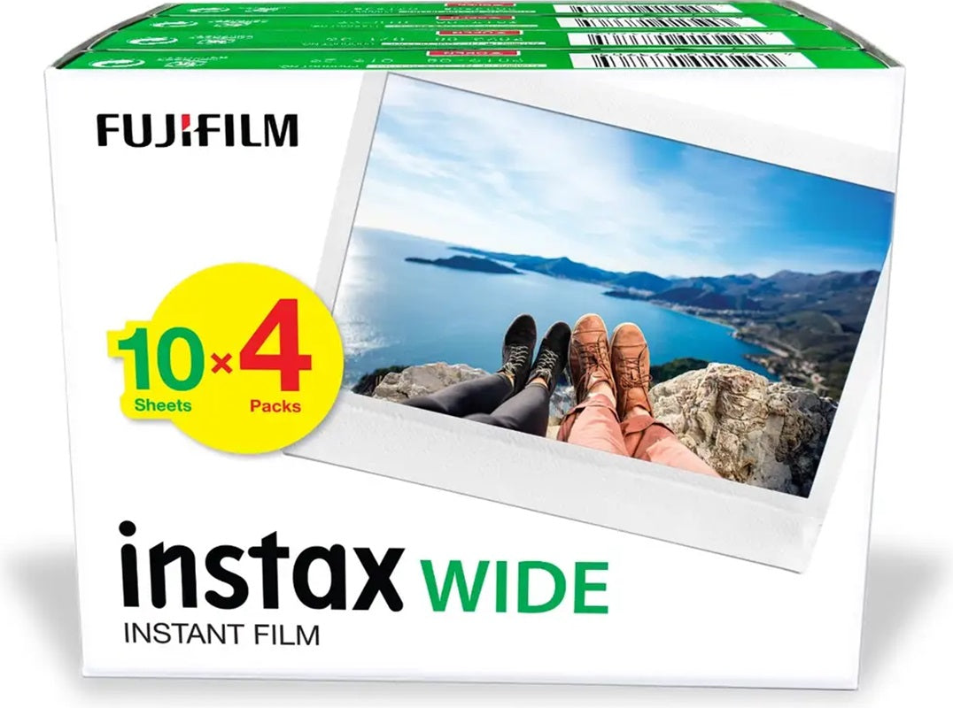 Pack of 40 FujiFilm INSTAX WIDE Film - Compatible with Fujifilm Instax WIDE Camera
