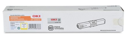 Genuine OKI MC362w Yellow Toner Cartridge 44469755 2,000 Page